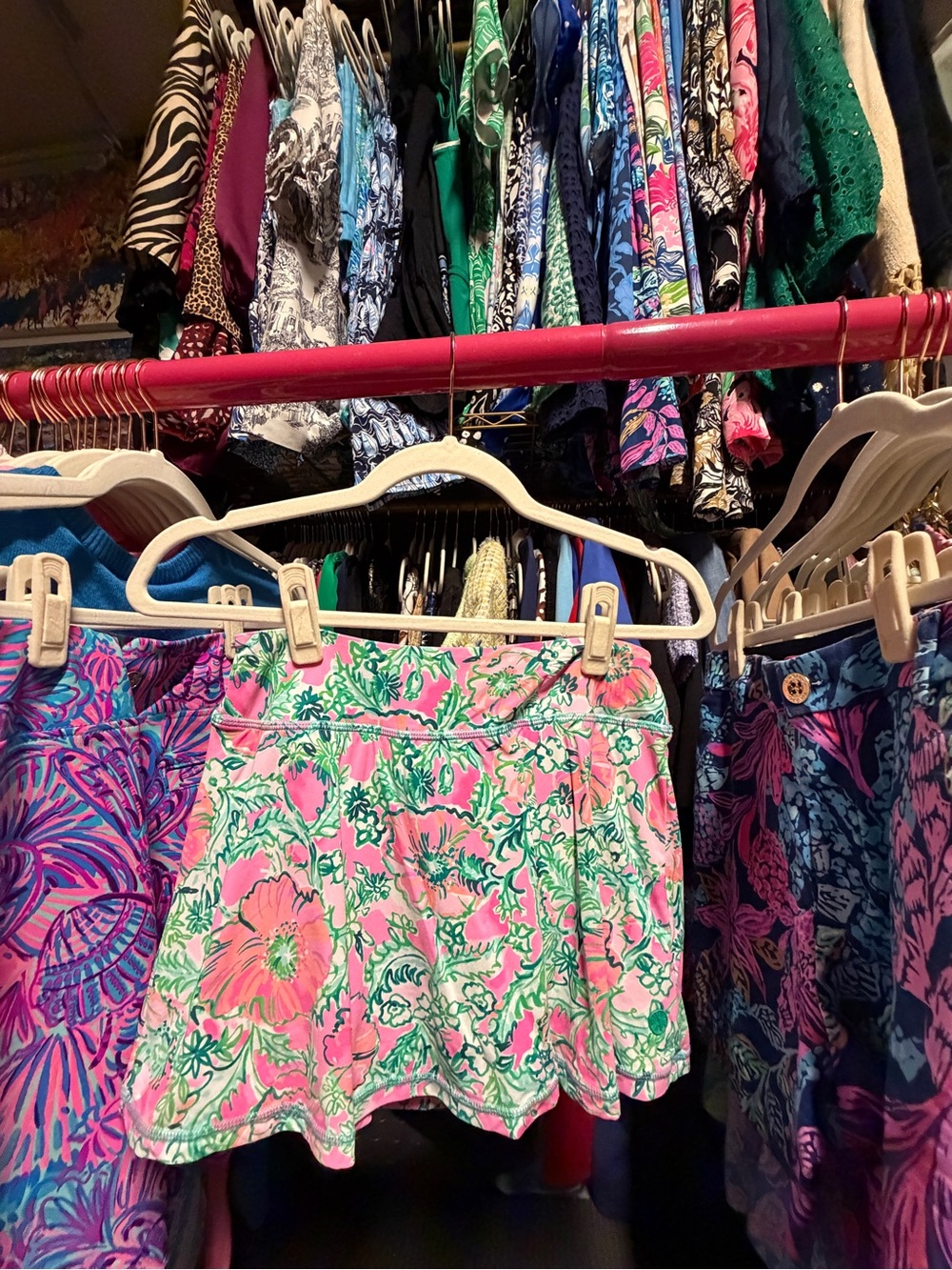 Lilly Pulitzer Luxletic Aila Skort - Perfect Poppy - XS